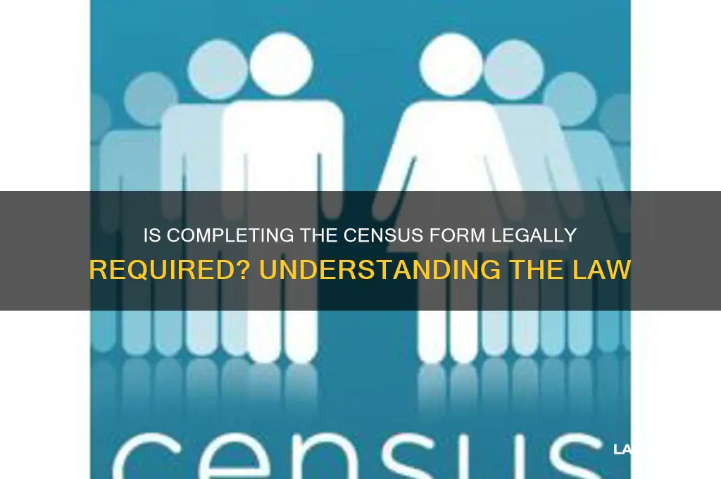 is it a law to fill out the census form