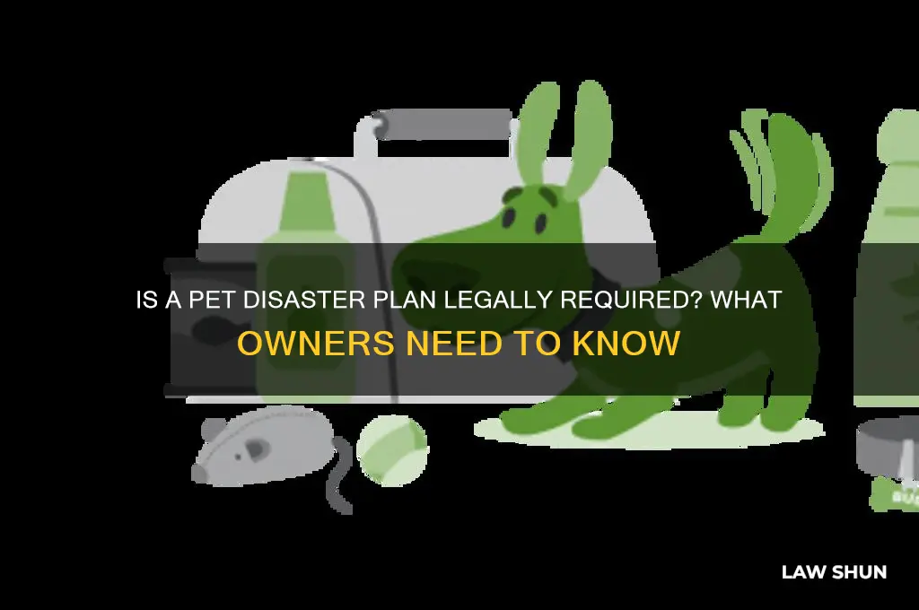is it a law to have a pet disaster plan