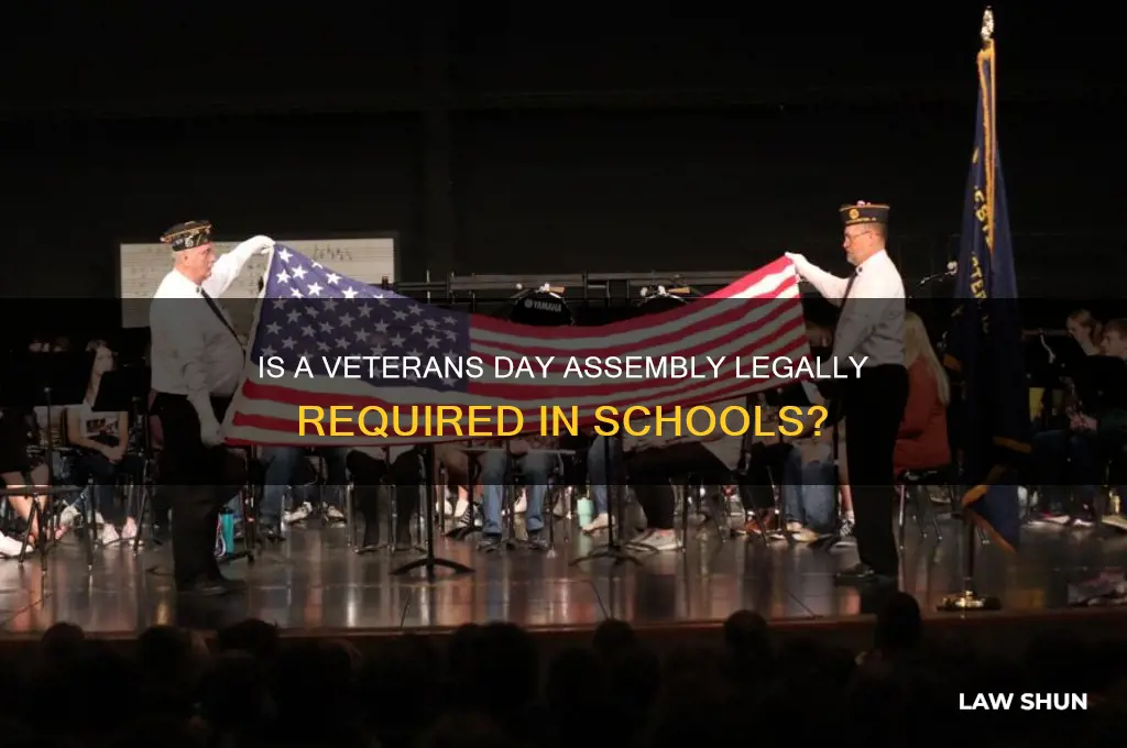 is it a law to have a veterans day assembly