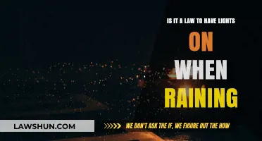 Rainy Roads: Are Lights Legally Required During Showers?