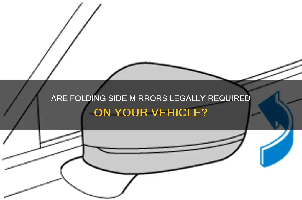 is it a law to have side mirrors fold in