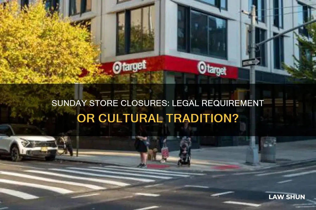 is it a law to have stores closed on sunday