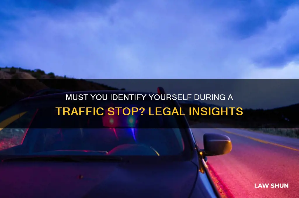 is it a law to identify yourself when pulled over