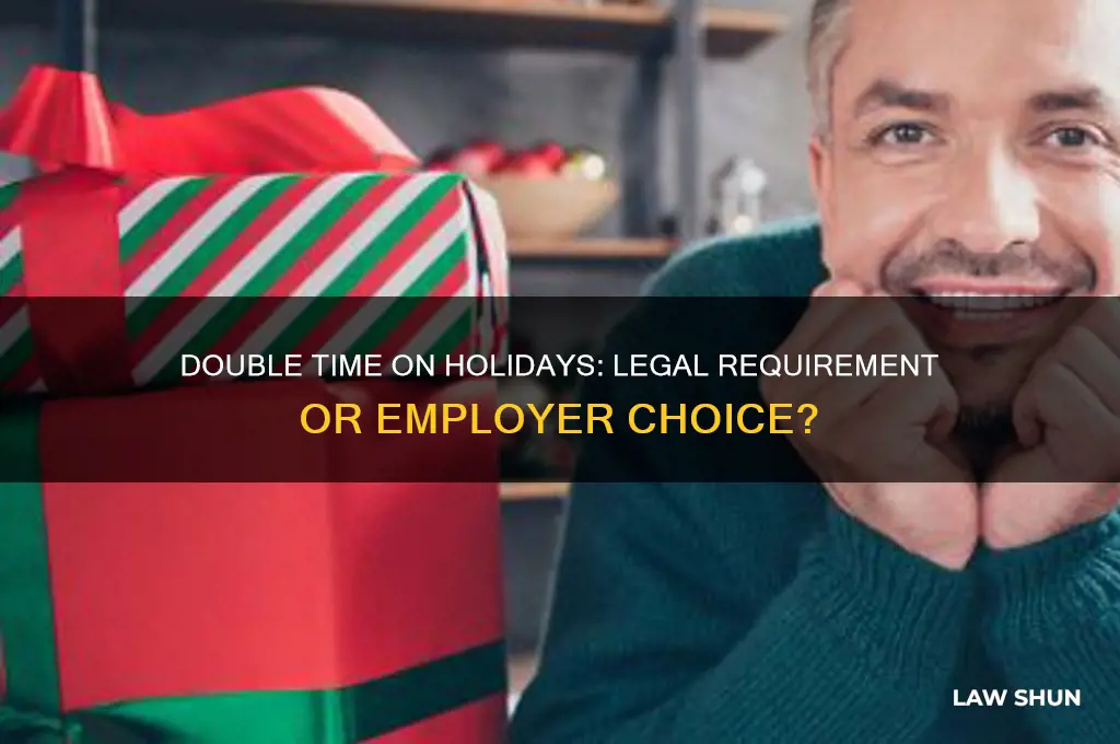 is it a law to pay double time on holidays