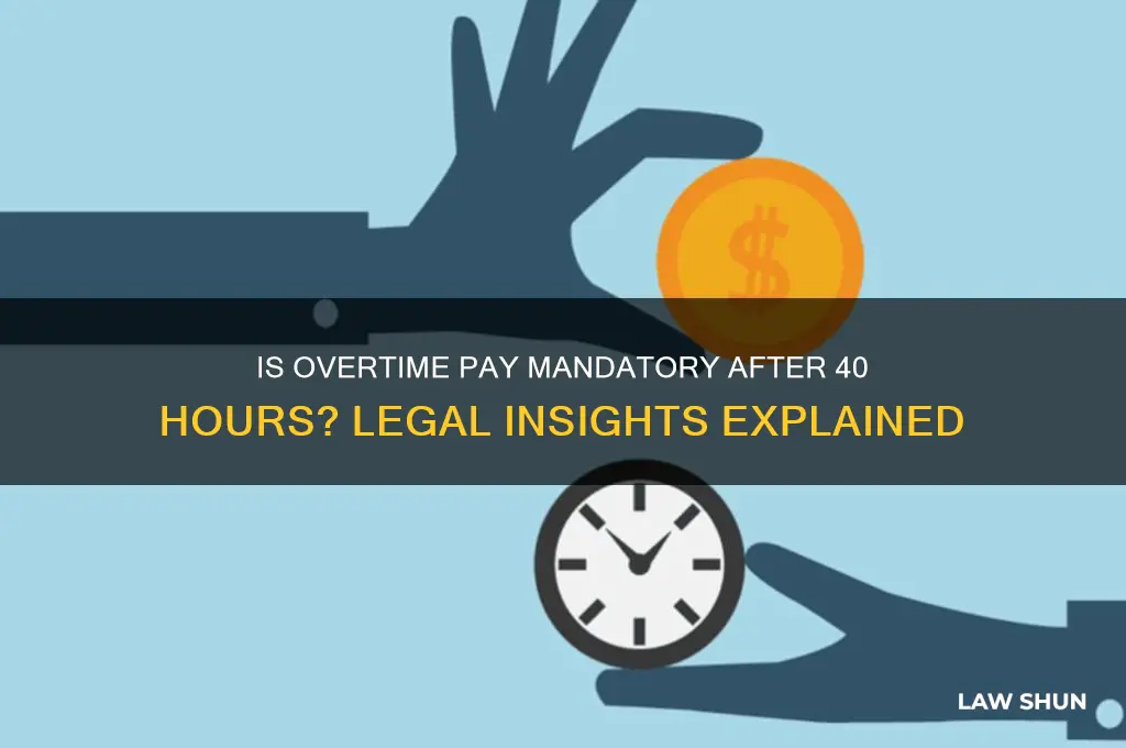is it a law to pay overtime after 40 hours