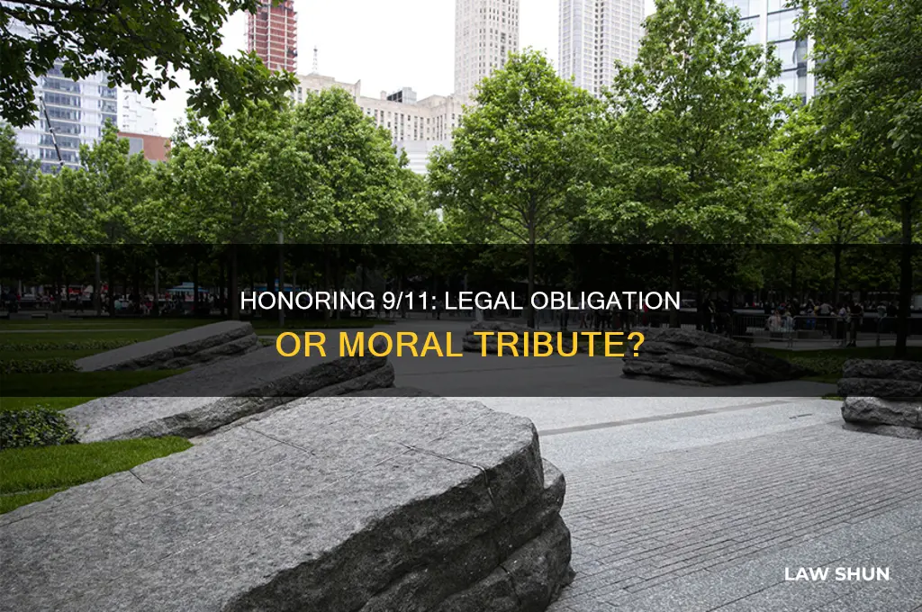 is it a law to pay tribute to 9 11