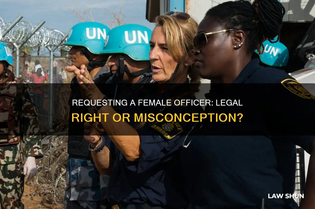 is it a law to request a female officer