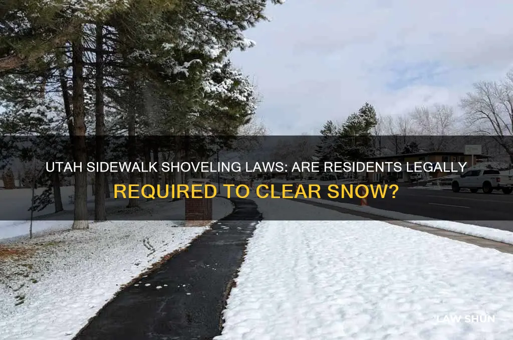 is it a law to shovel your sidewalk in utah