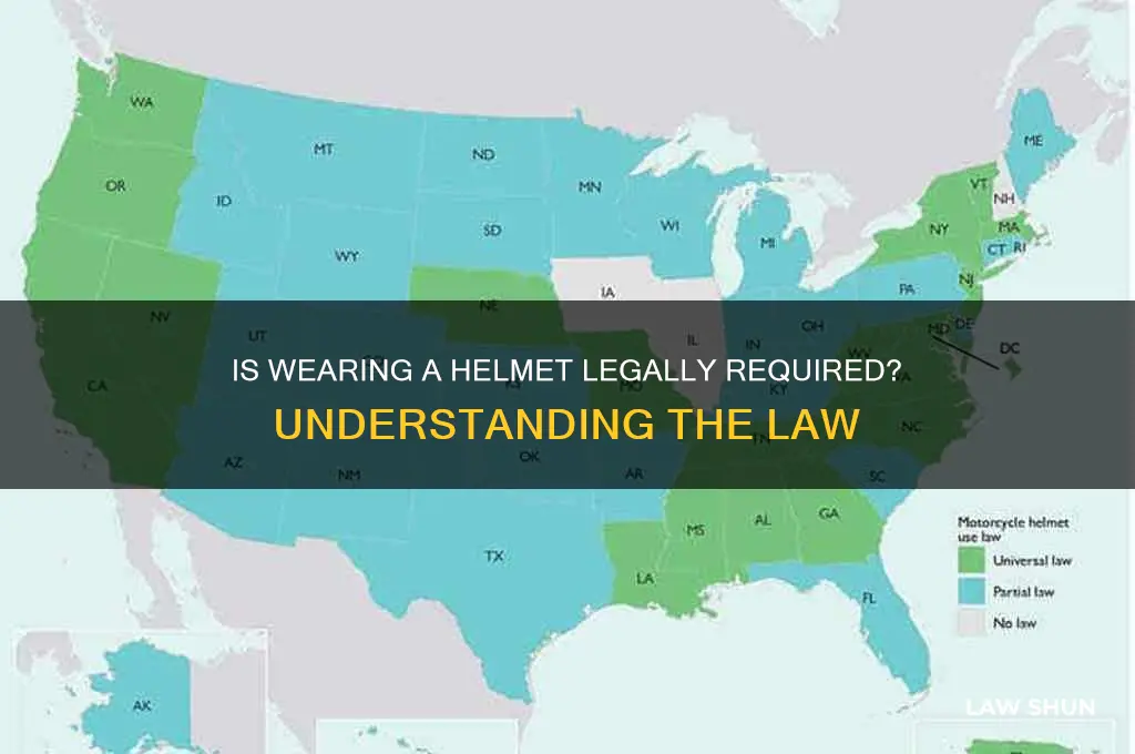 is it a law to wear a helmet