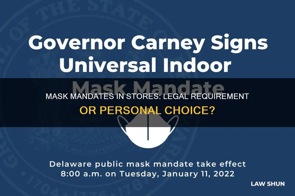 is it a law to wear a mask in stores