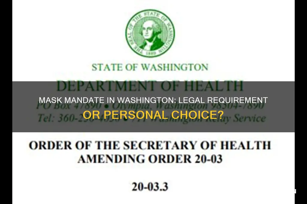 is it a law to wear a mask in washington