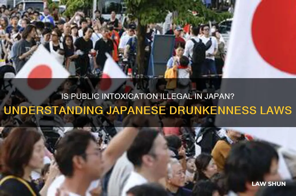 is it againat the law to be drunk in japan