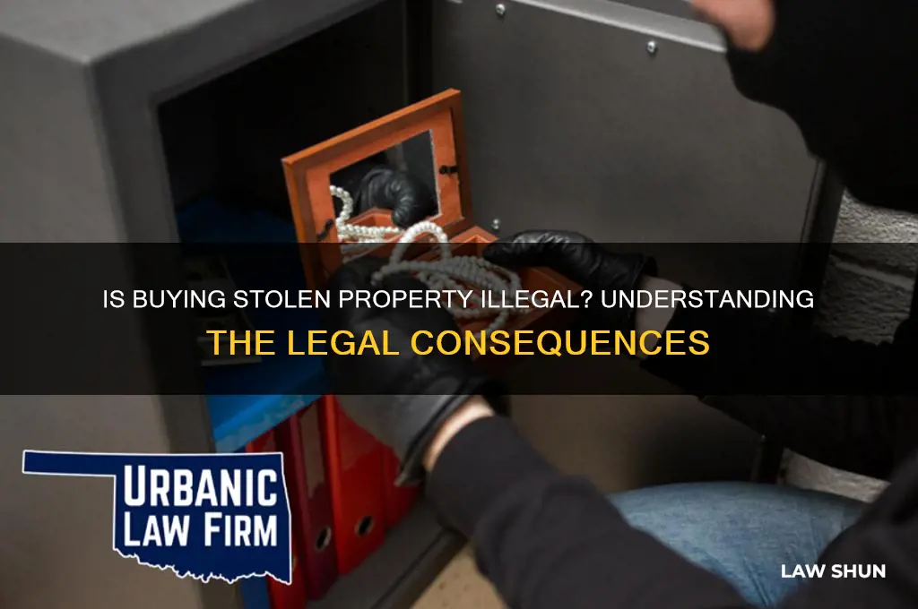 is it againsnt the law to buy stolen property