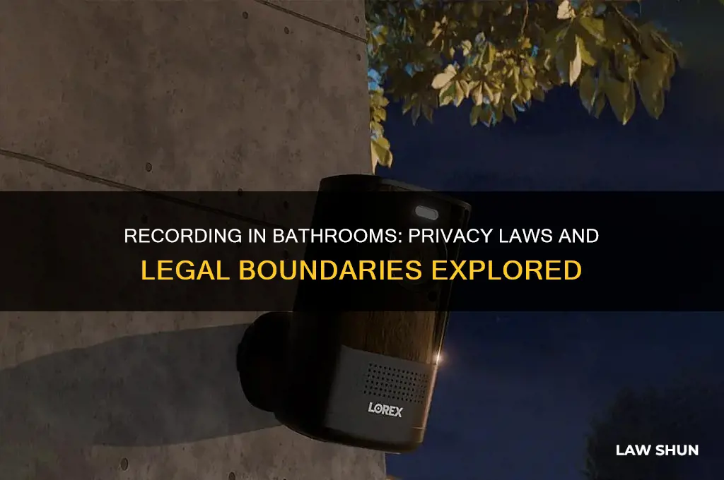 is it against privacy laws to record in a bathroom