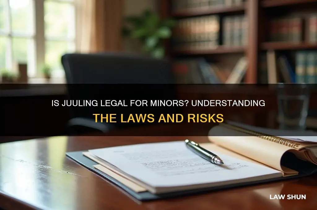 is it against the law for a minor to juul