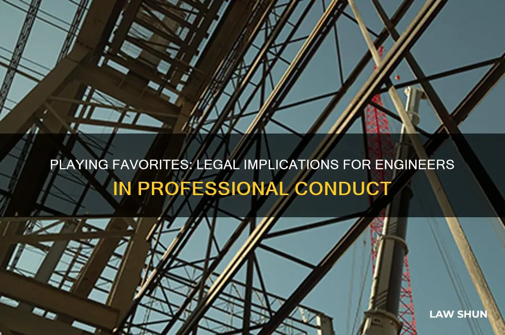 is it against the law for engineers to play favorites