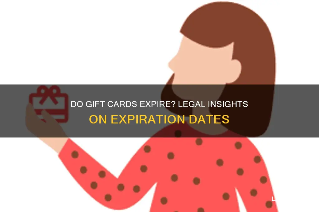 is it against the law for gift cards to expire