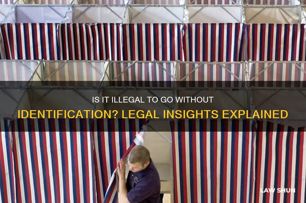 is it against the law not to have an id