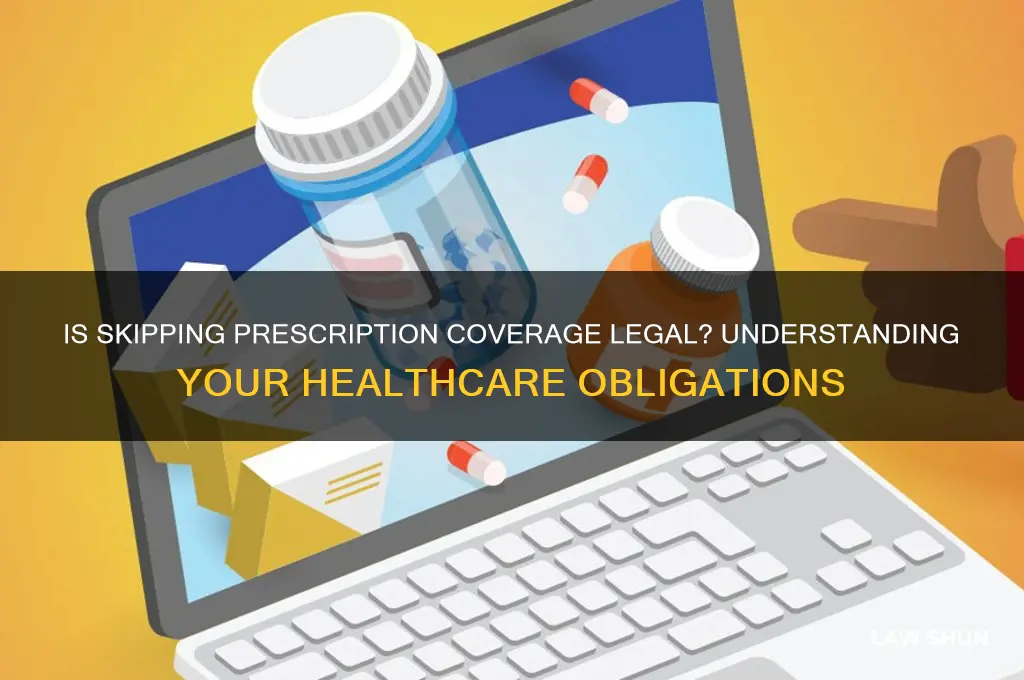 is it against the law not to have prescription coverage