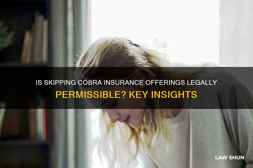 is it against the law not to offer cobra insurance