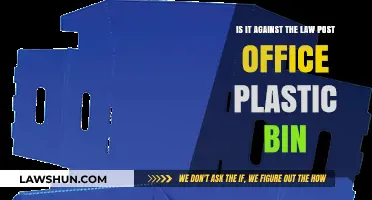 Is Posting in a Post Office Plastic Bin Illegal?