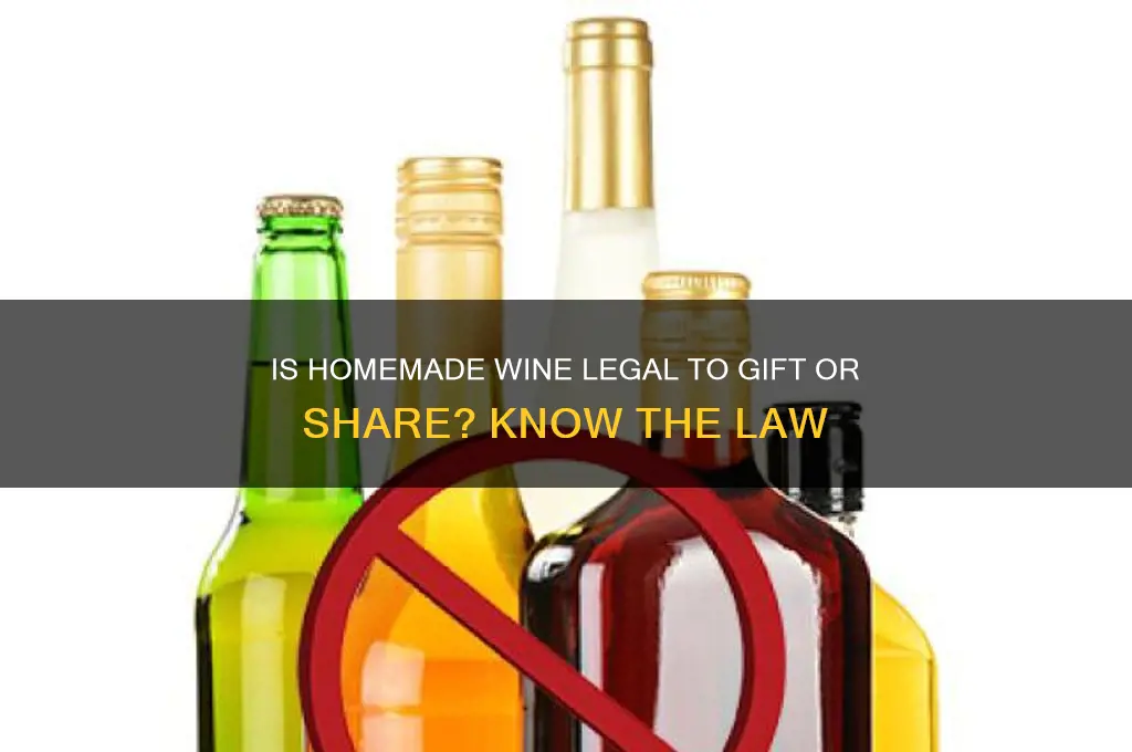 is it against the law ro sebd aomeone homemade wine