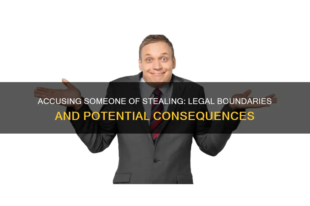 is it against the law to accuse someone of stealing