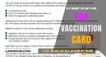 Is Requesting Vaccination Cards Legal? Understanding the Law and Privacy