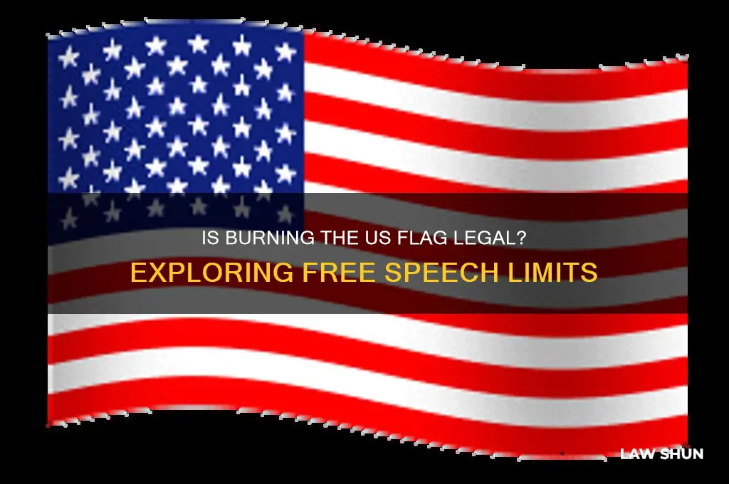 is it against the law to burn a us flag