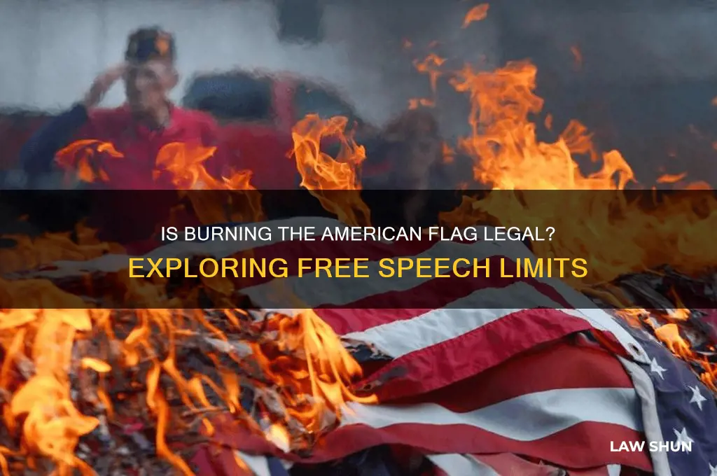 is it against the law to burn an american flag