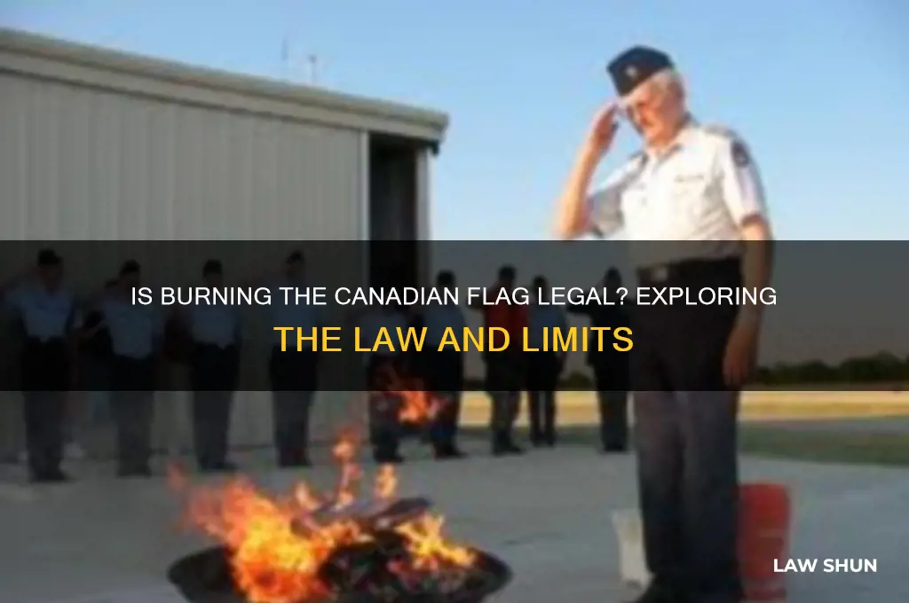 is it against the law to burn the canadian flag