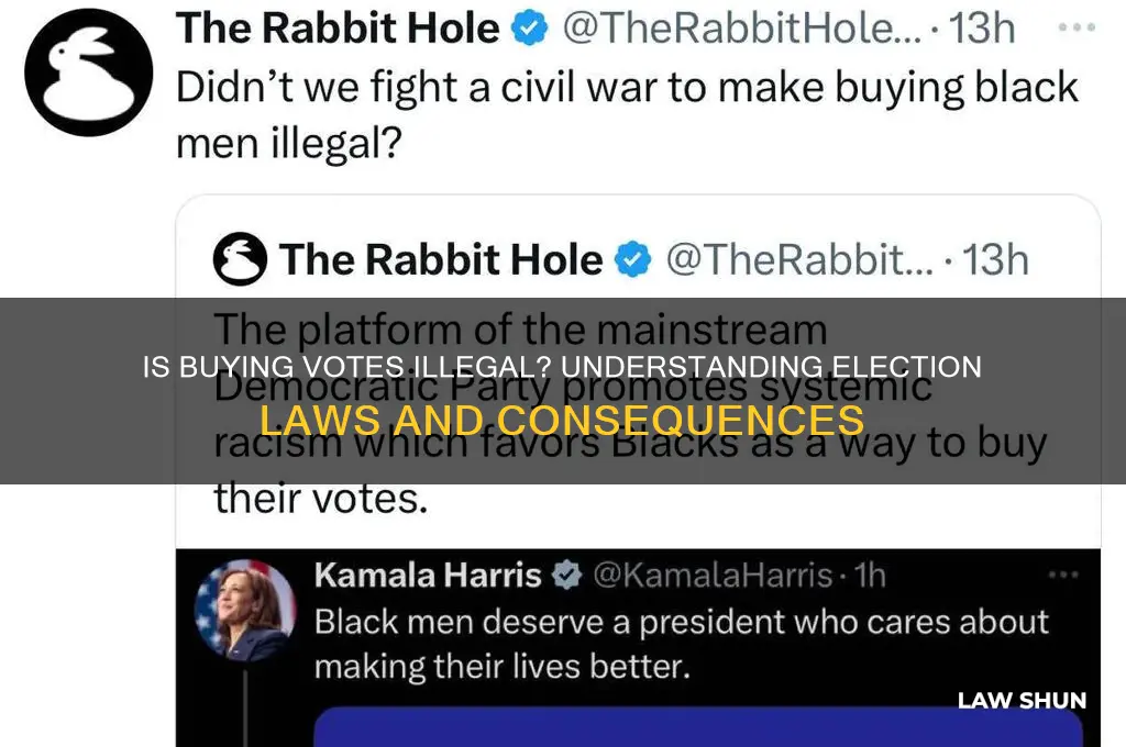 is it against the law to buy votes