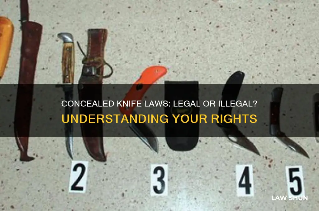 is it against the law to carry a concealed knife