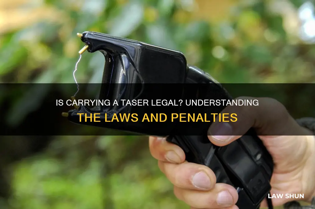 is it against the law to carry a taser
