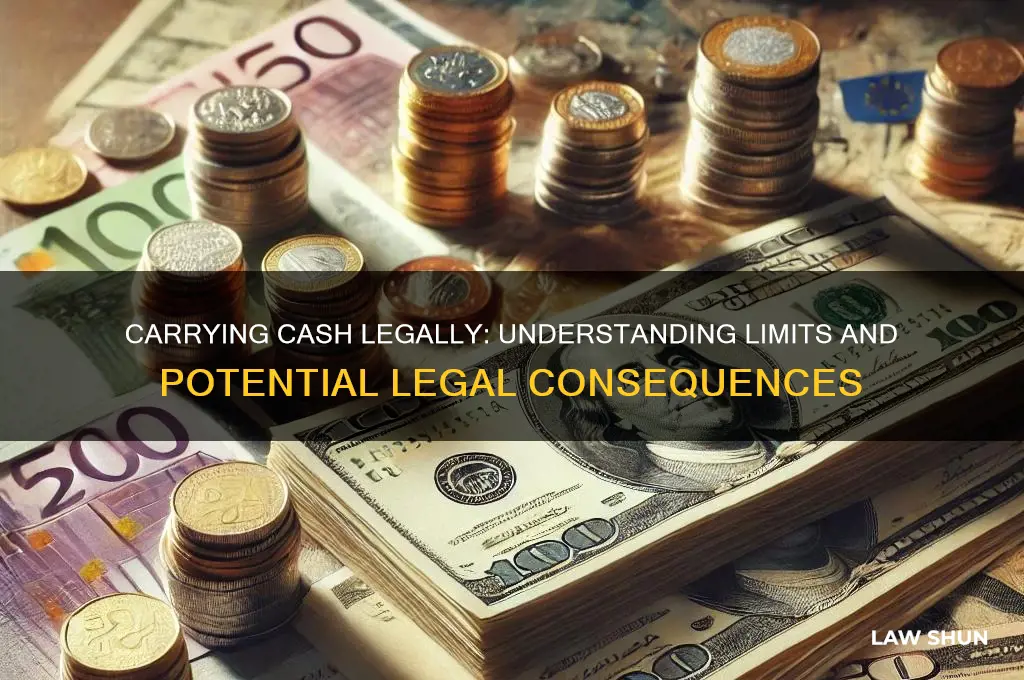is it against the law to carry too much cash