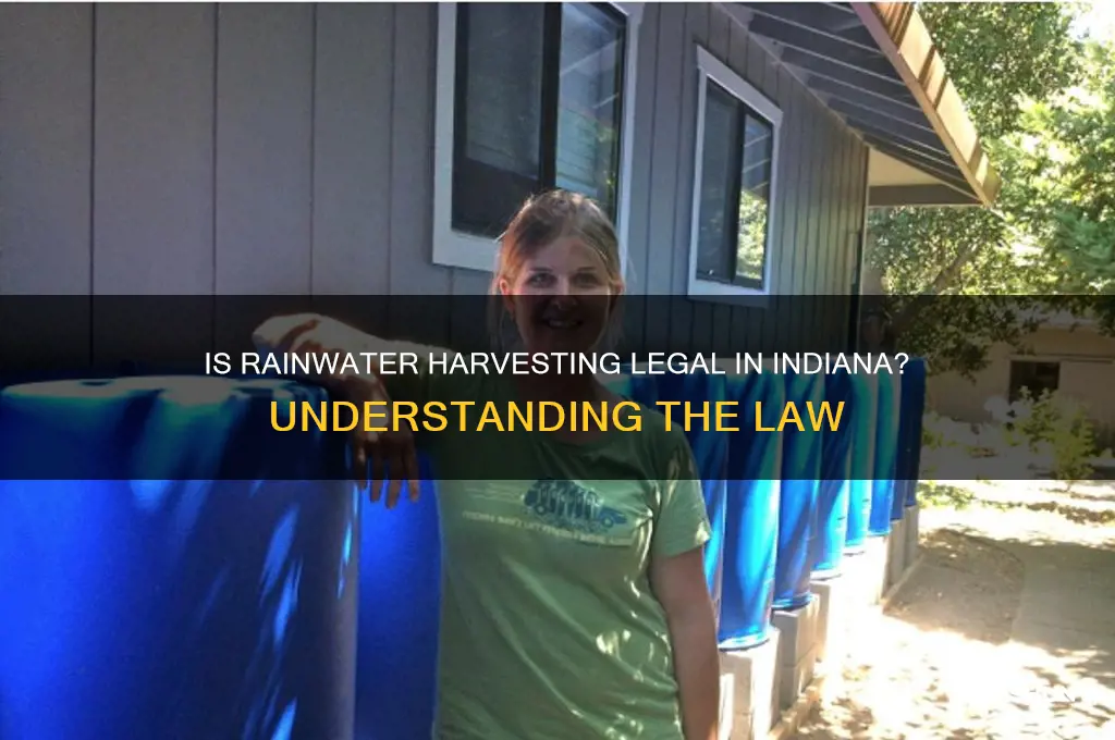 is it against the law to catch rainwater in indiana