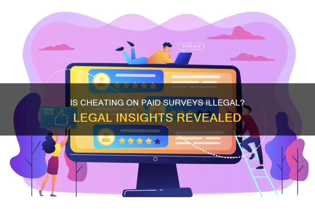 is it against the law to cheat on paid surveys