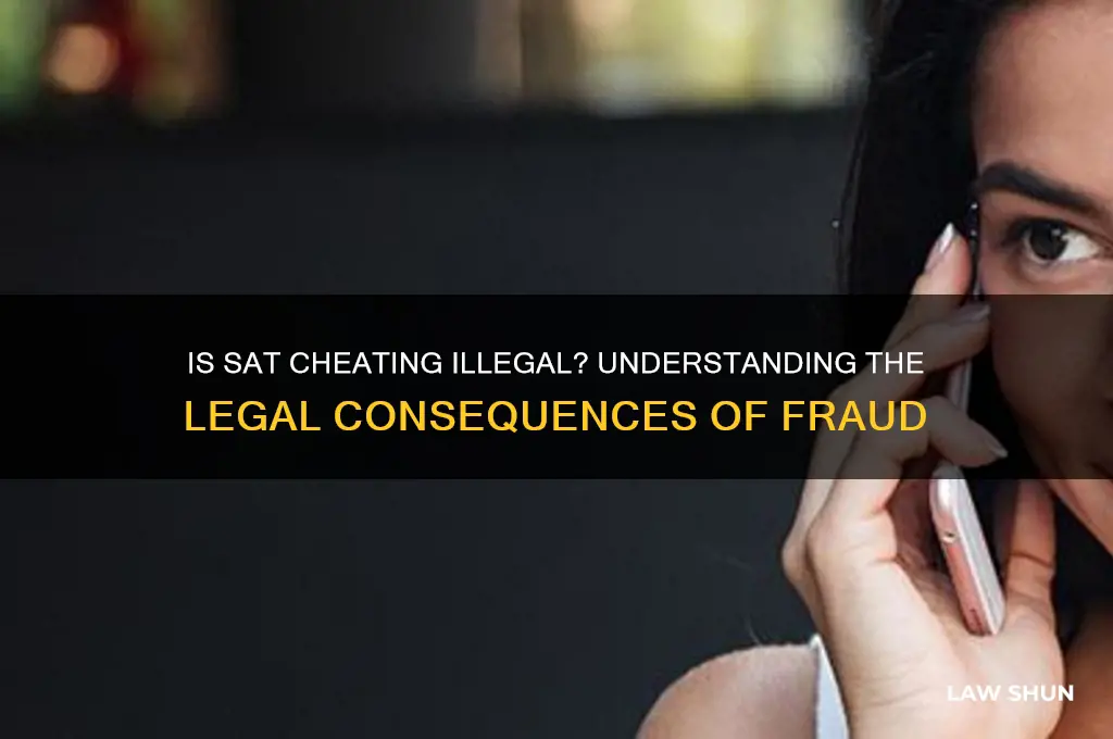 is it against the law to cheat on the sat
