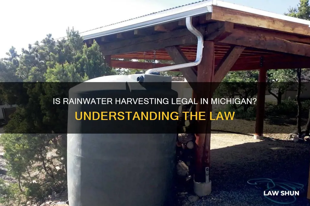 is it against the law to collect rainwater in michigan