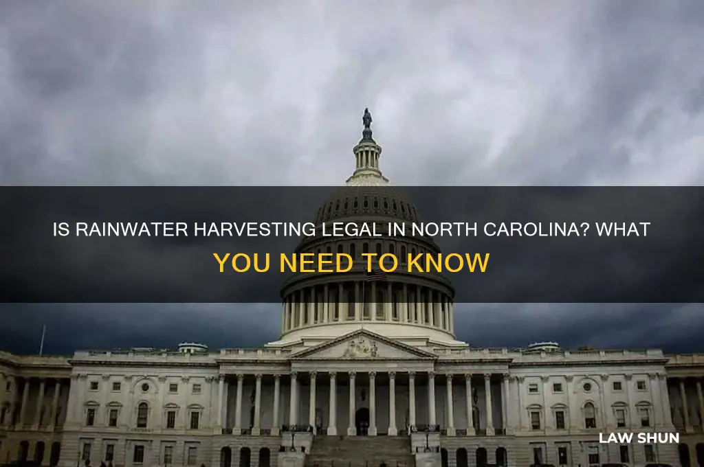 is it against the law to collect rainwater in nc