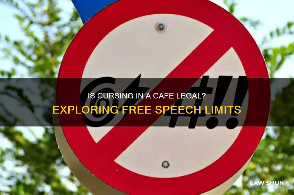 is it against the law to curse in a cafe