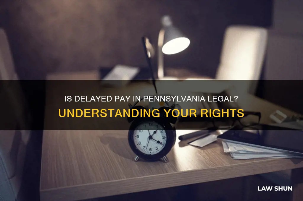 is it against the law to delay paychecks in pennsylvania