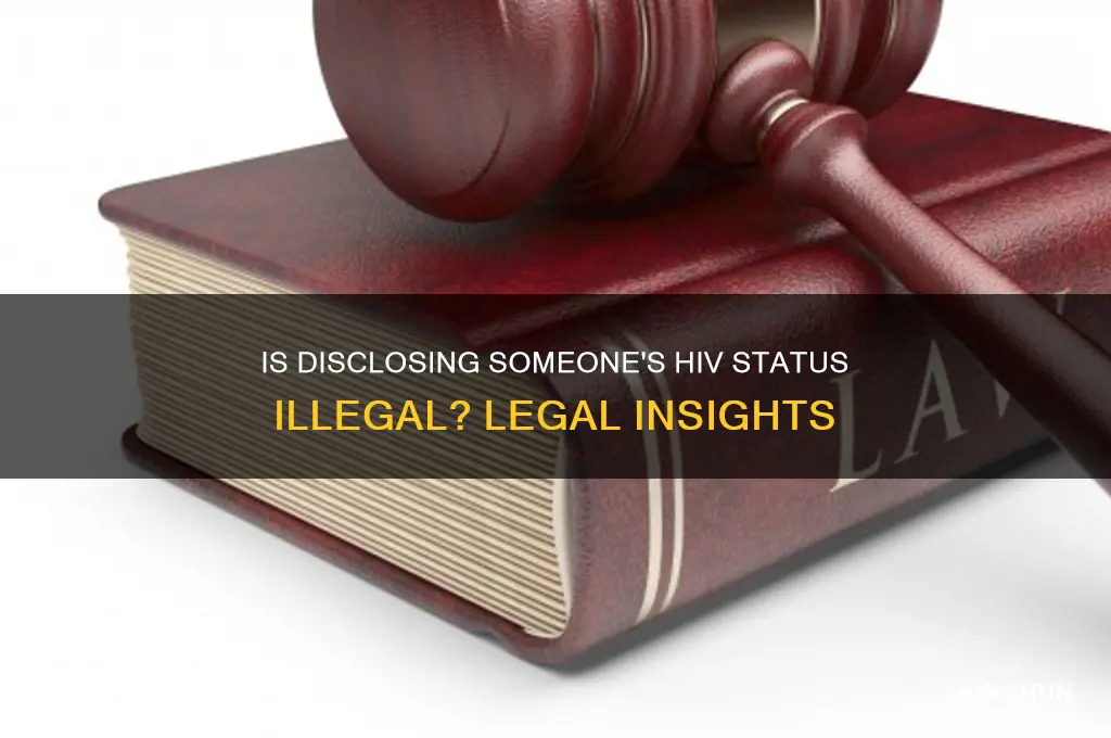 is it against the law to disclose someone