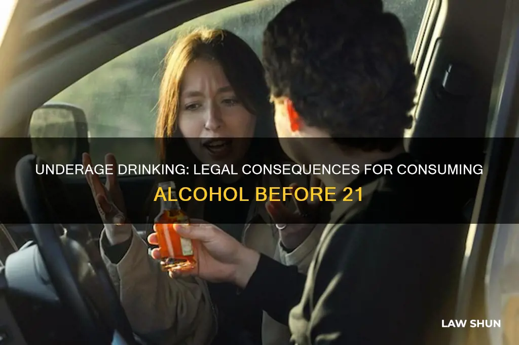 is it against the law to drink alcohol under 21