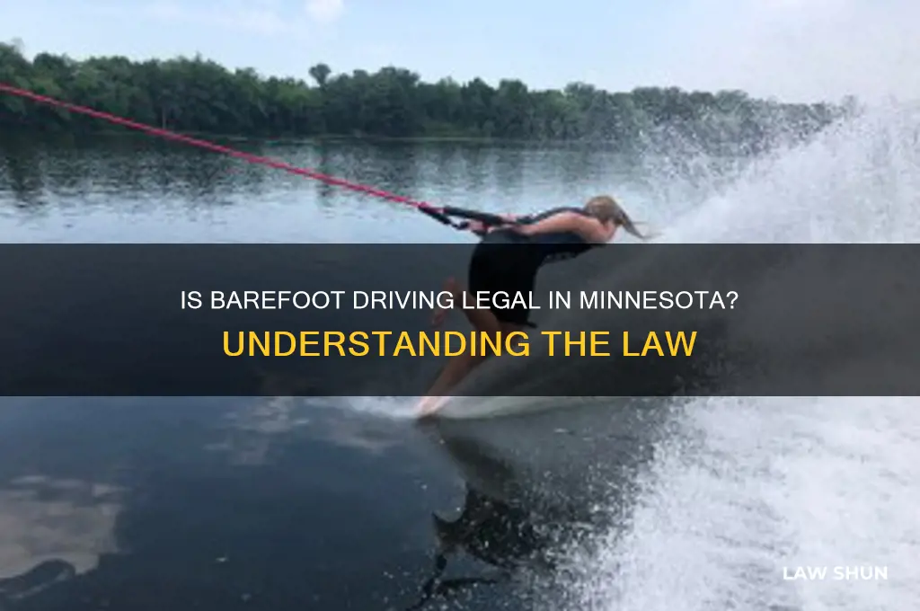 is it against the law to drive barefoot in minnesota