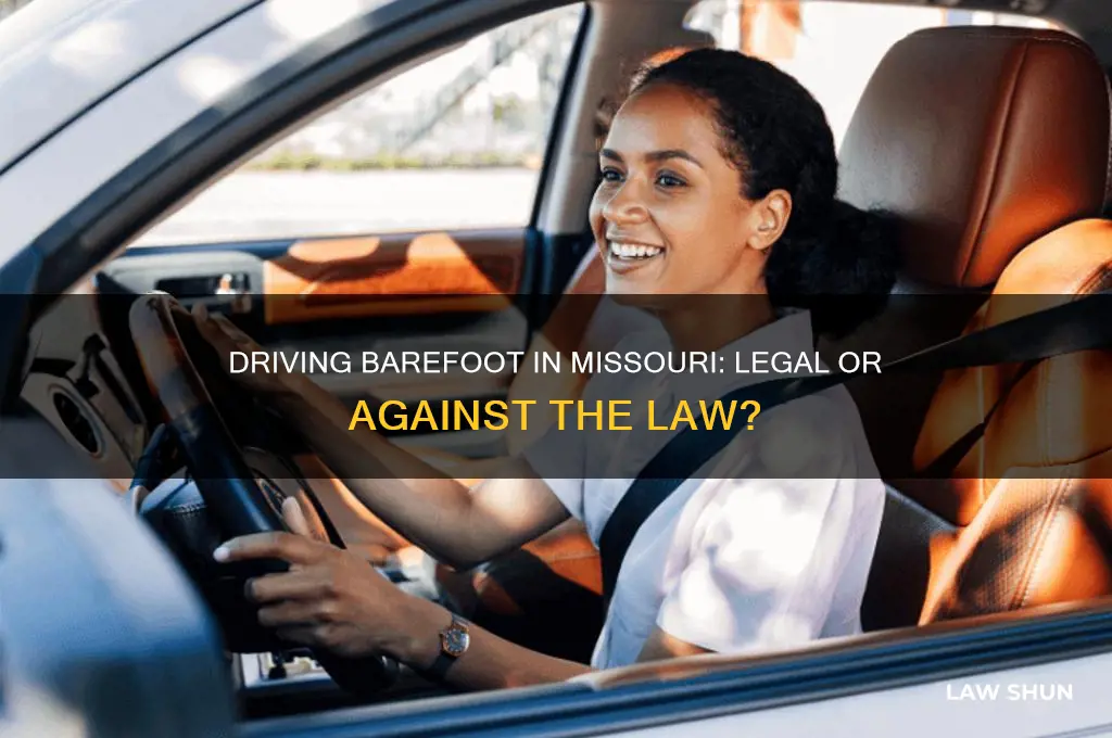 is it against the law to drive barefoot in missouri