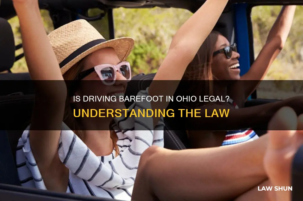 is it against the law to drive barefoot in ohio