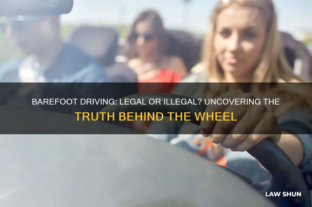 is it against the law to drive in bare feet