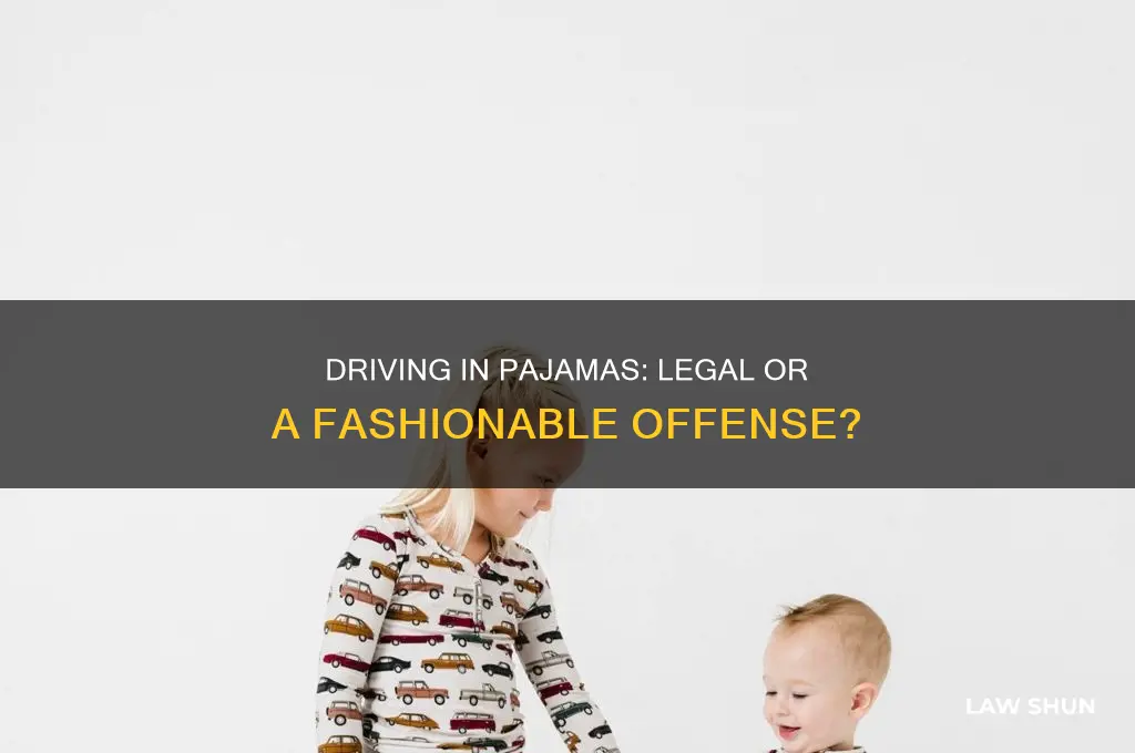 is it against the law to drive in your pyjamas