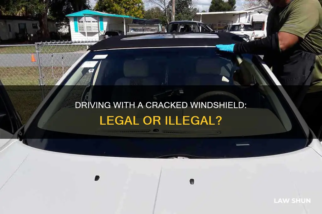 is it against the law to drive with cracked windshield